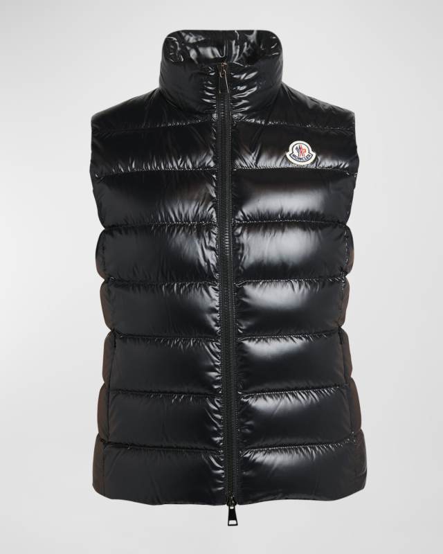 Ghany Shiny Quilted Puffer Vest